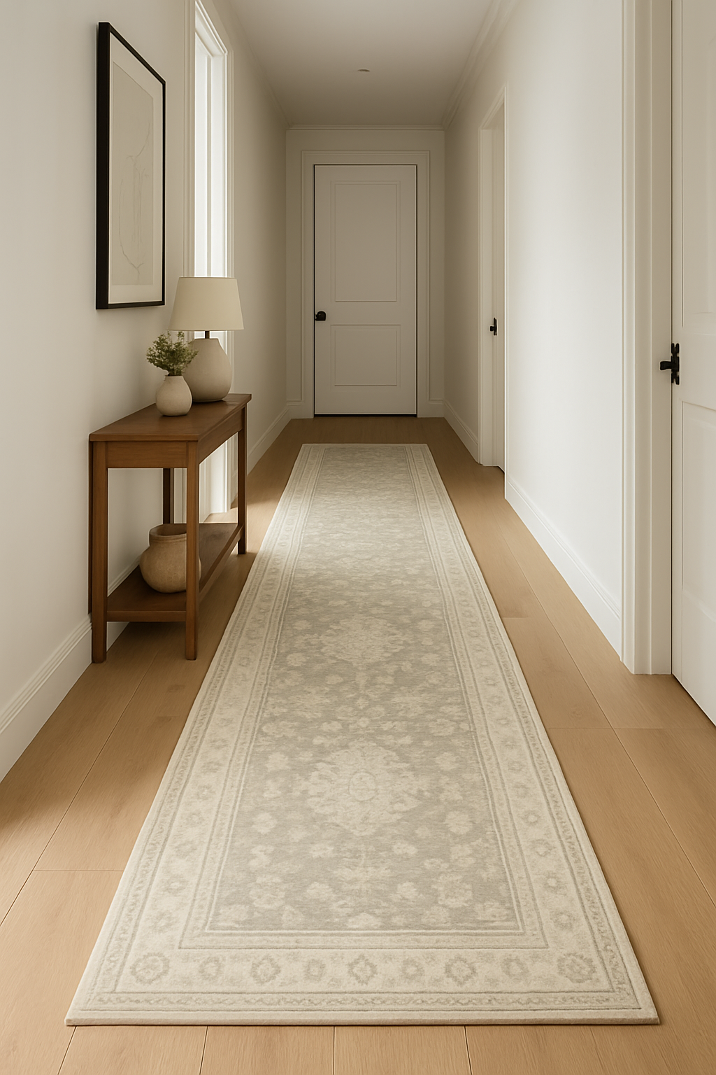 2.9 x 10 ft Hand Knotted Oushak Runner