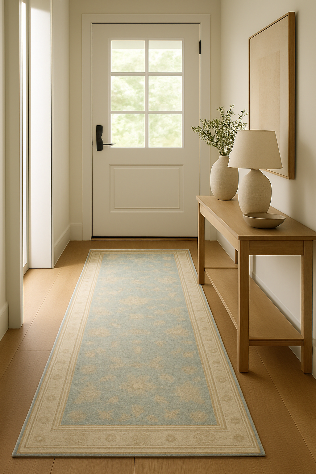 2.9 x 8.3 ft Hand Knotted Oushak Runner