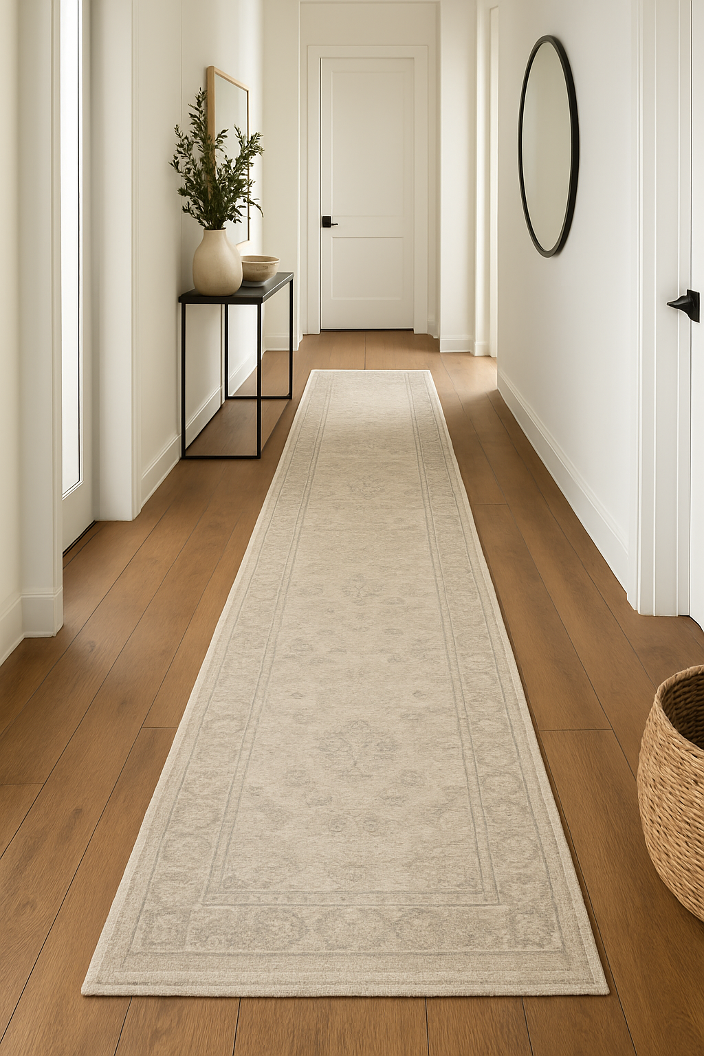 2.8 x 8.9 ft Hand Knotted Oushak Runner