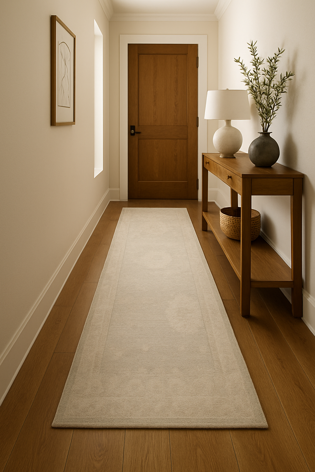 3.2 x 8.10 ft Hand Knotted Oushak Runner