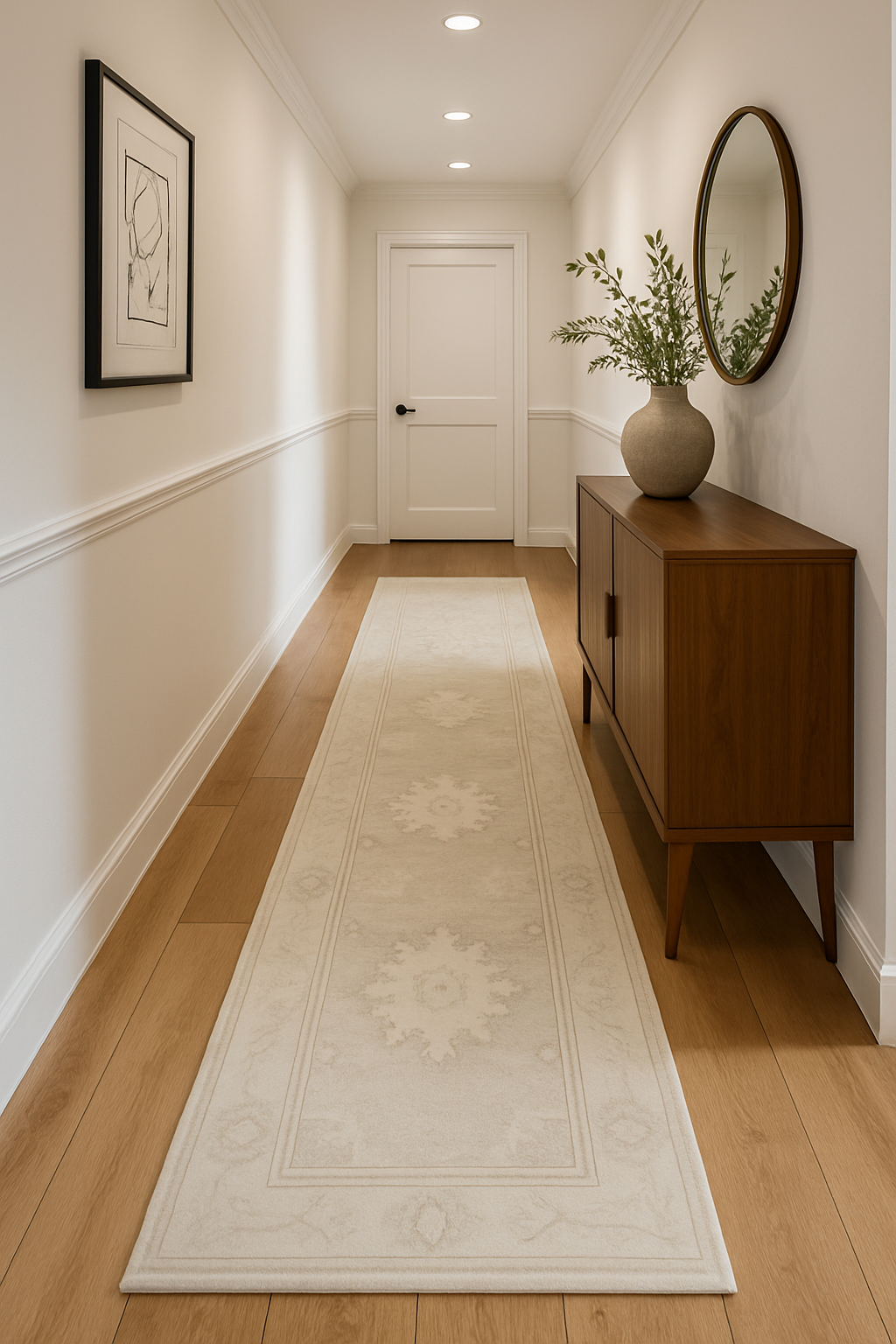 2.8 x 9.7 ft Hand Knotted Oushak Runner