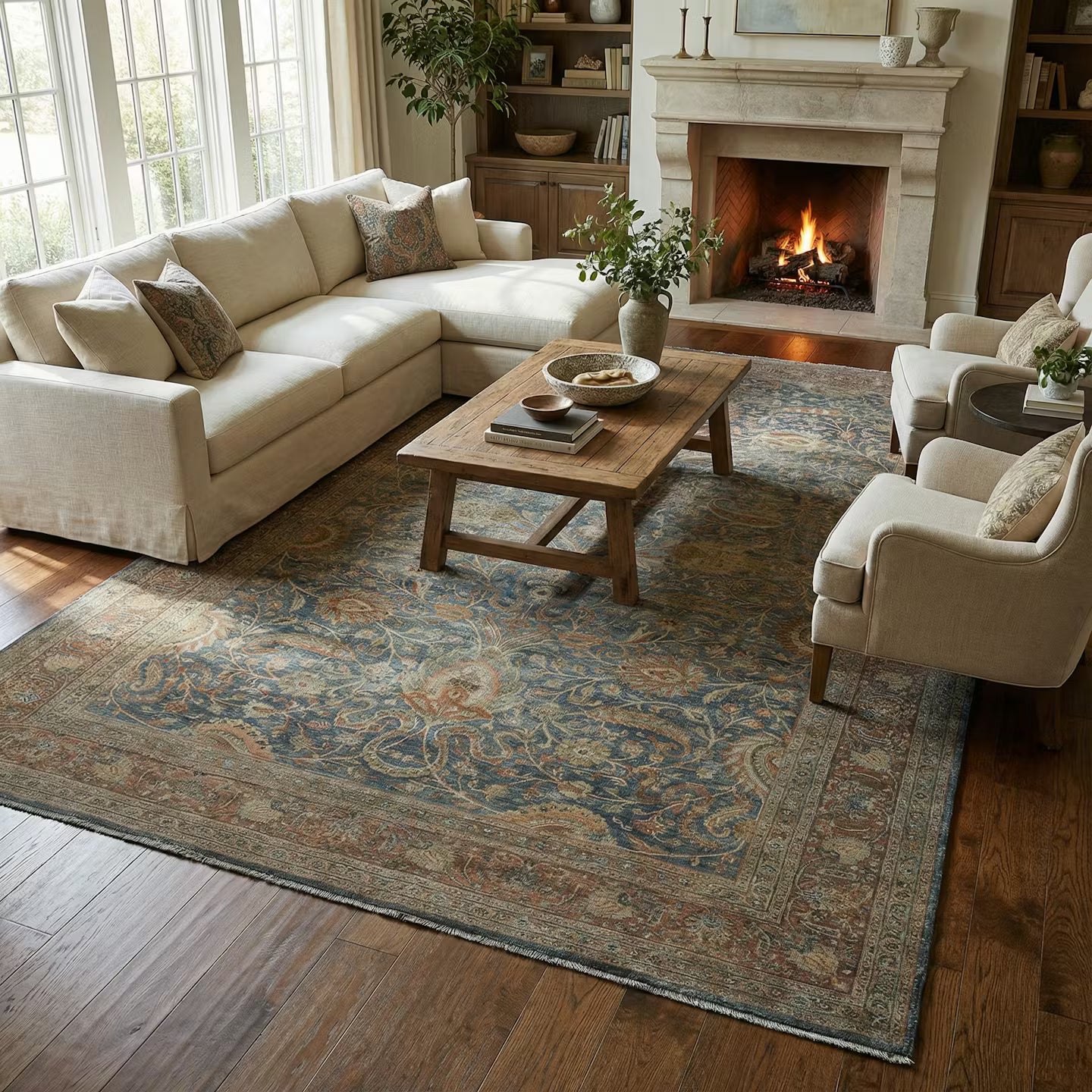 12 x 19.4 ft. Hand Knotted Persian Tabriz